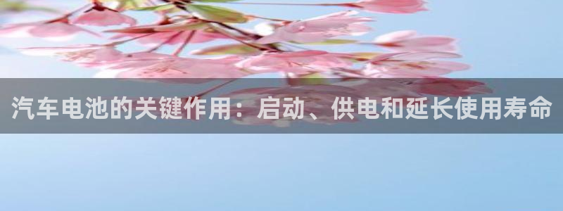 优发国际官网手机版下载苹果：汽车电池的关键作用：启动、供电和延长使用寿命