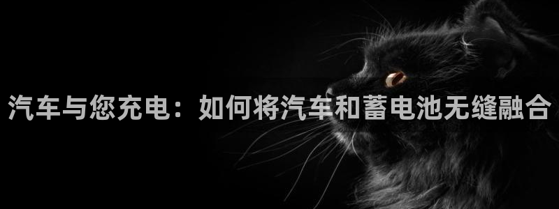 优发国际手机版下载官网：汽车与您充电：如何将汽车和蓄电池无缝融合